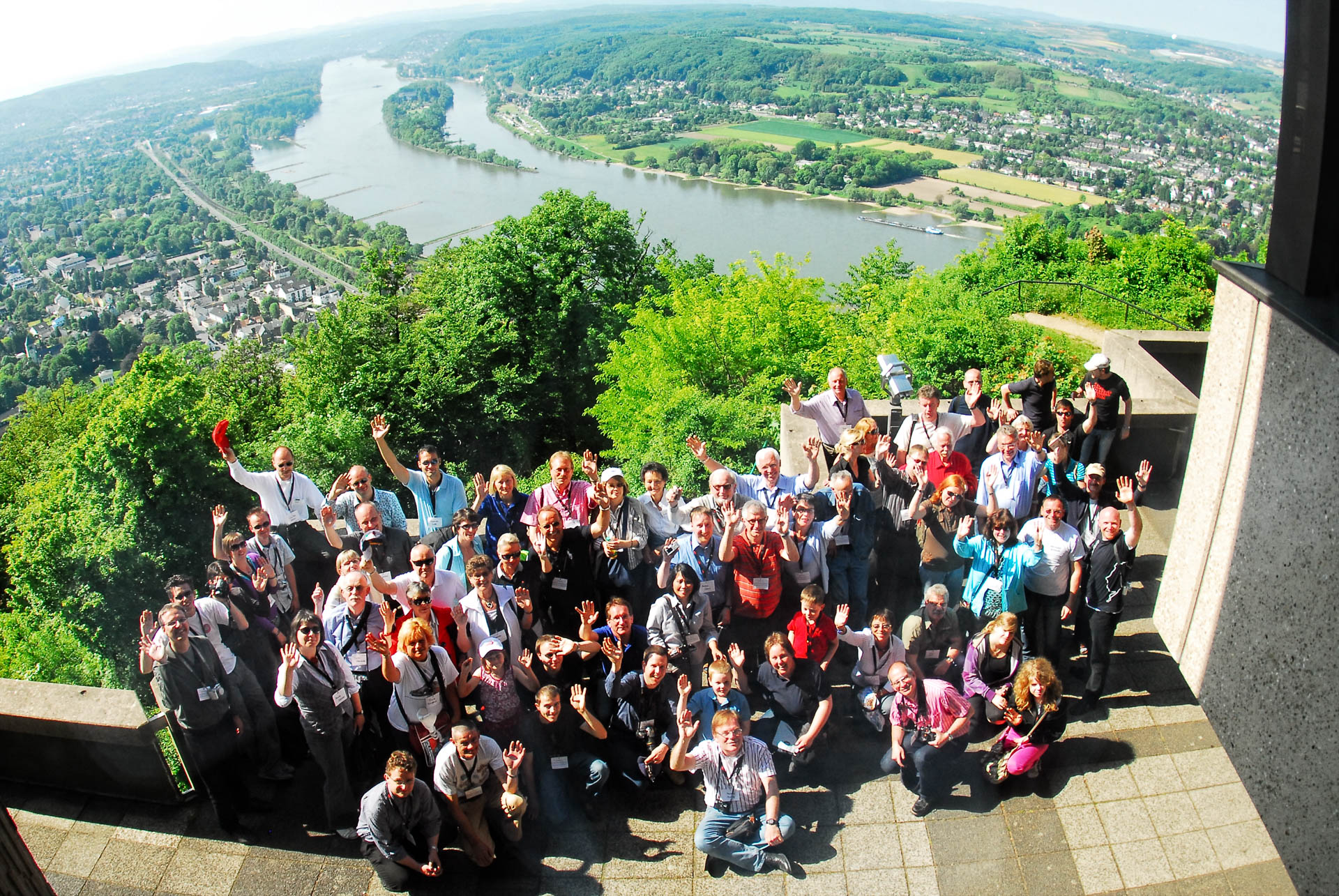 Group photo at Drachenfels Castle