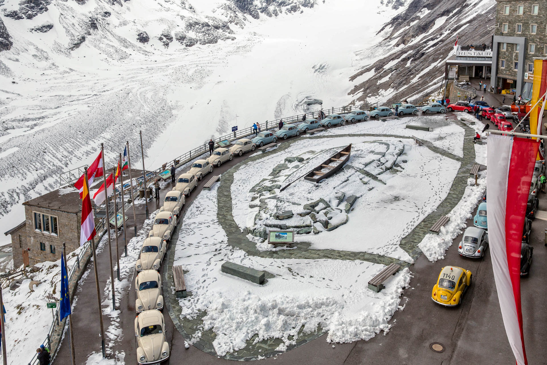 View of the Pasterze glacier