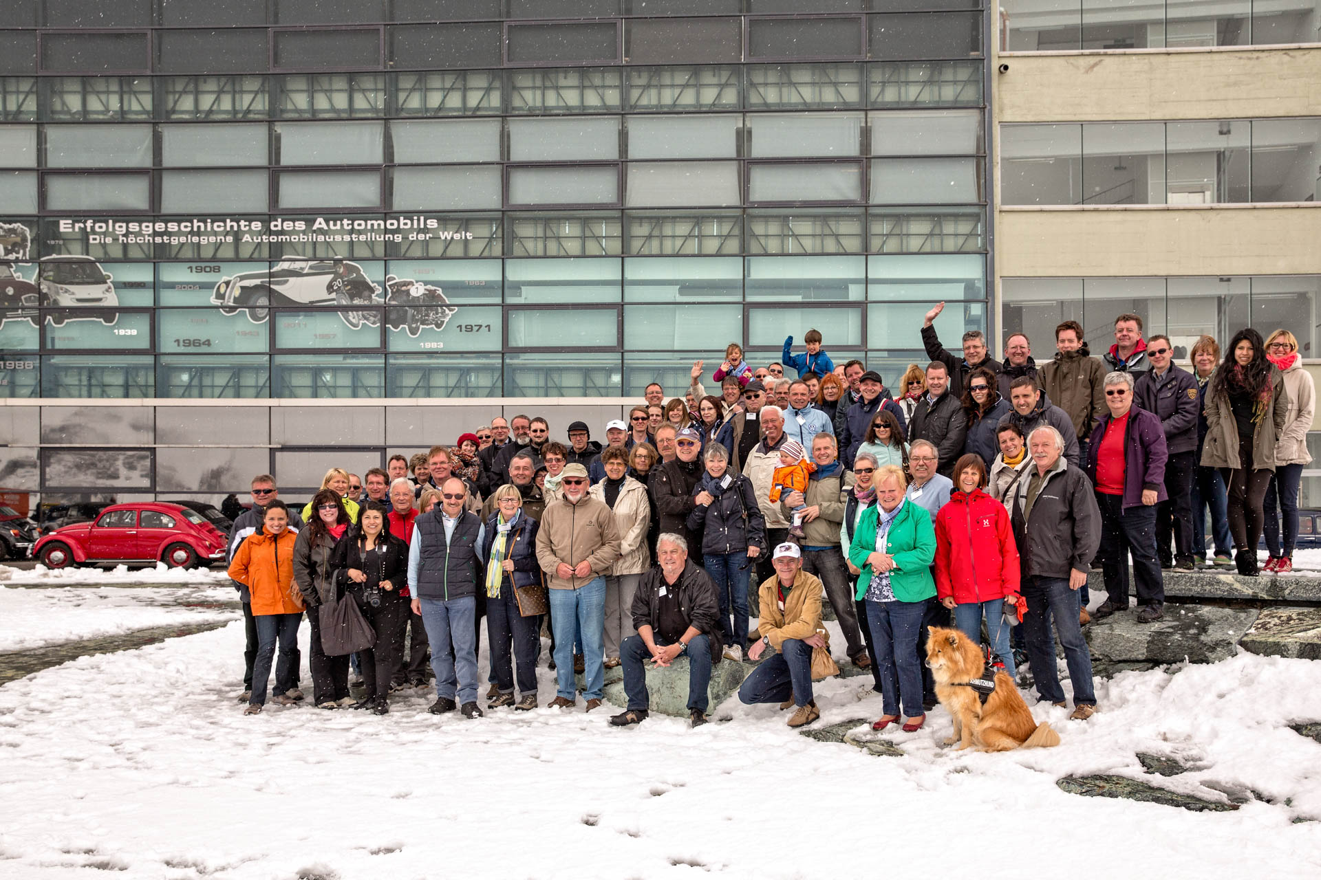 Group photo on the Kaiser-Franz-Joseph-Höhe