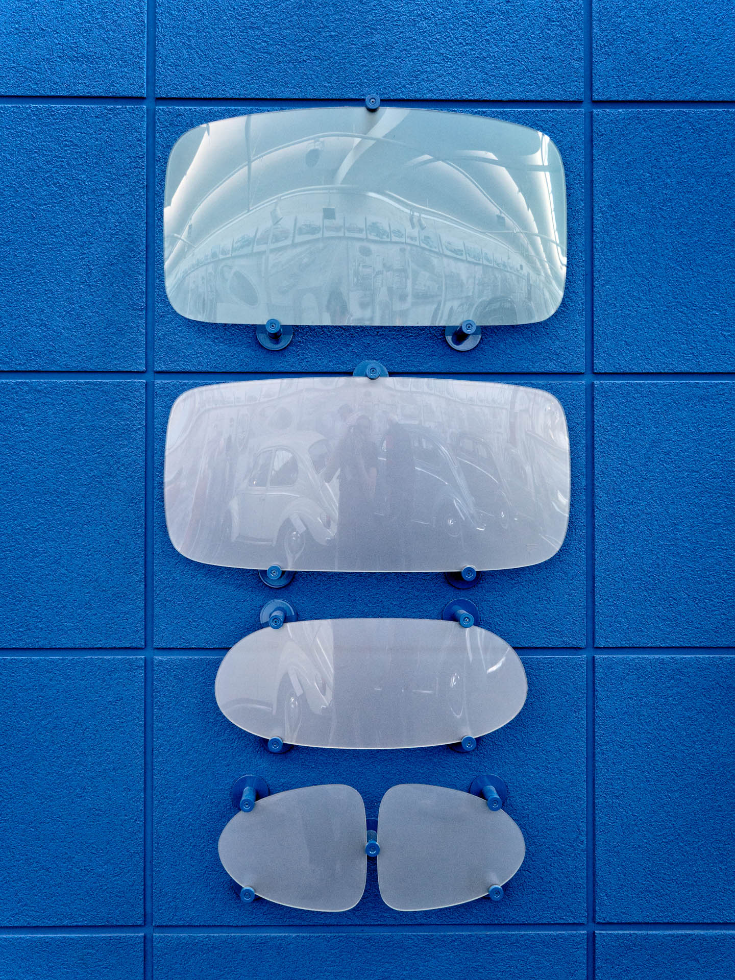 Evolution of the rear window (Automuseum Volkswagen)