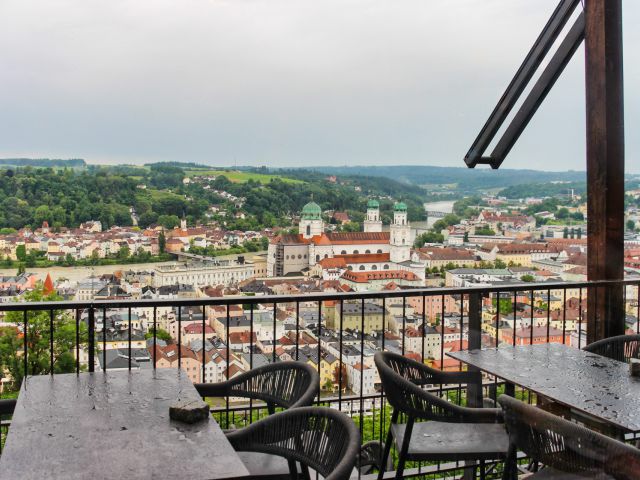 Passau, view from the Veste Oberhaus