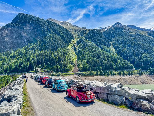 Muro de la presa del embalse de Gepatsch