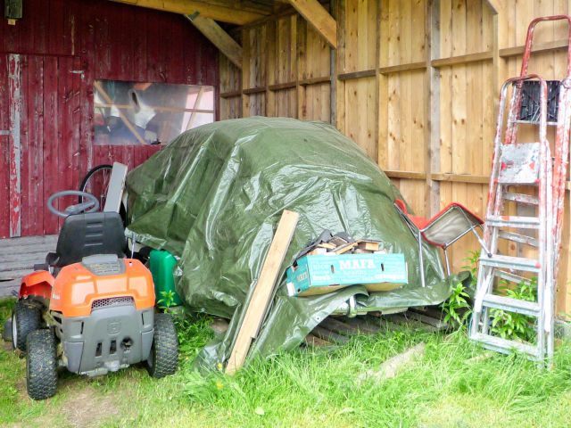 VW Beetle in Elga at Lake Femund
